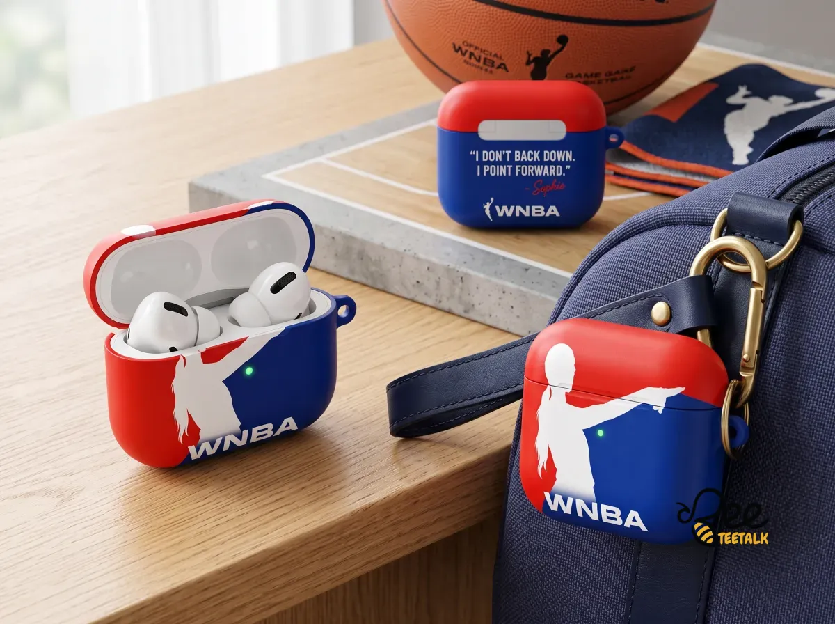 WNBA Sophie Cunningham Pointing Meme I Dont Back Down I Point Forward Personalized AirPods Case for All models 7 WNBA Sophie Cunningham Pointing Meme I Dont Back Down I Point Forward Personalized AirPods Case for All models