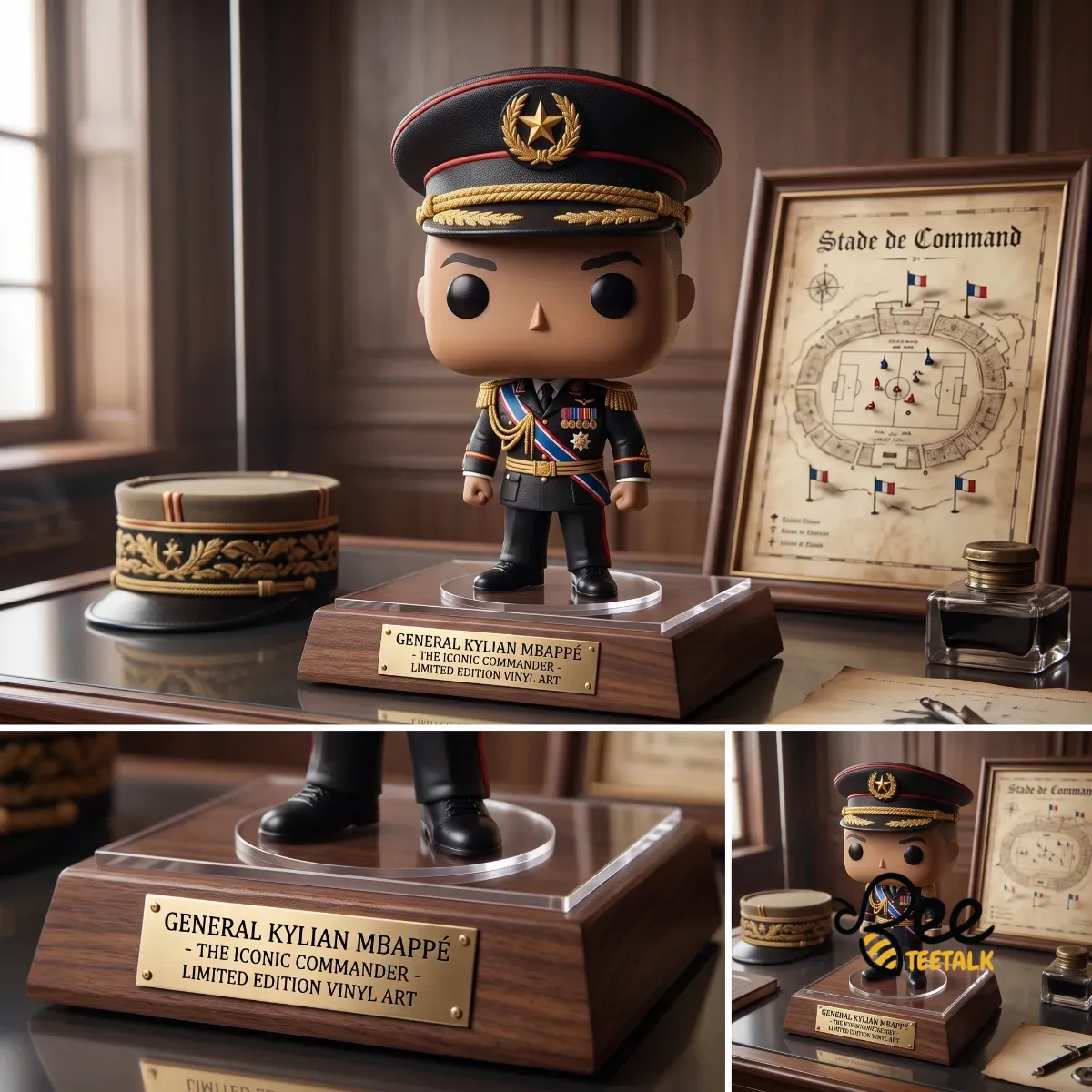 Kylian Mbappe General Military Dictator Edition Funko Pop Style 3D Resin Figure 4 Kylian Mbappe General Military Dictator Edition Funko Pop Style 3D Resin Figure