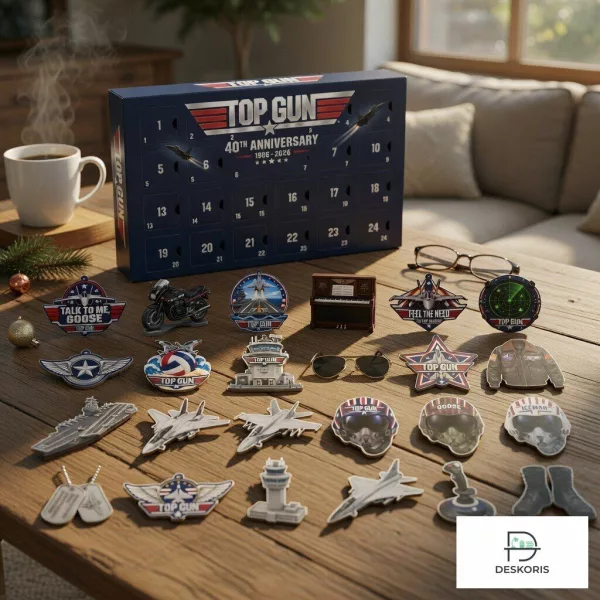 Top Gun 40th Anniversary Limited Edition Movie Collectibles 24-Day Christmas Acrylic Ornaments Advent Calendar