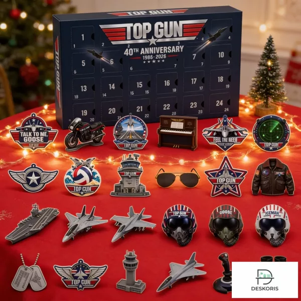 Top Gun 40th Anniversary Limited Edition Movie Collectibles 24-Day Christmas Acrylic Ornaments Advent Calendar