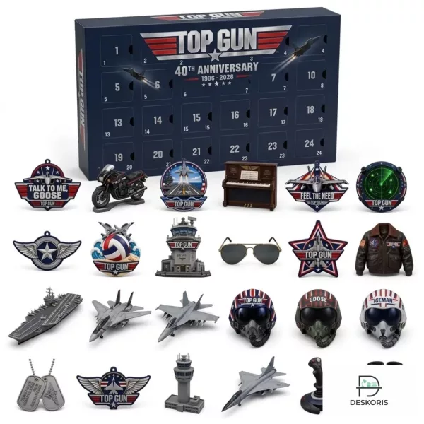 Top Gun 40th Anniversary Limited Edition Movie Collectibles 24-Day Christmas Acrylic Ornaments Advent Calendar