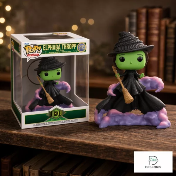 Wicked Movie Elphaba Thropp Witch with Broom 3D Resin Pop Figure