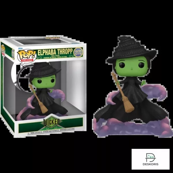 Wicked Movie Elphaba Thropp Witch with Broom 3D Resin Pop Figure