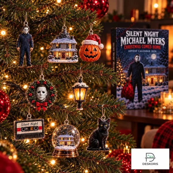 Silent Night Michael Myers Set of 24 Days Christmas Ornament 2026 Advent Calendar
