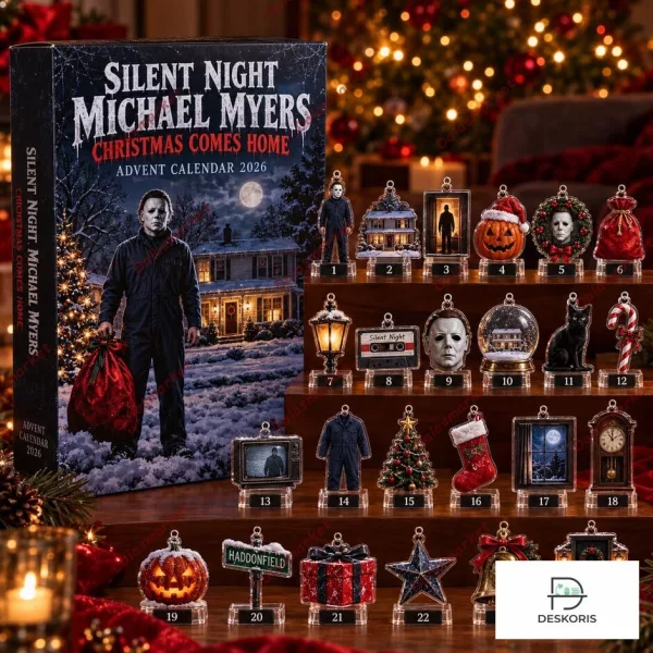 Silent Night Michael Myers Set of 24 Days Christmas Ornament 2026 Advent Calendar