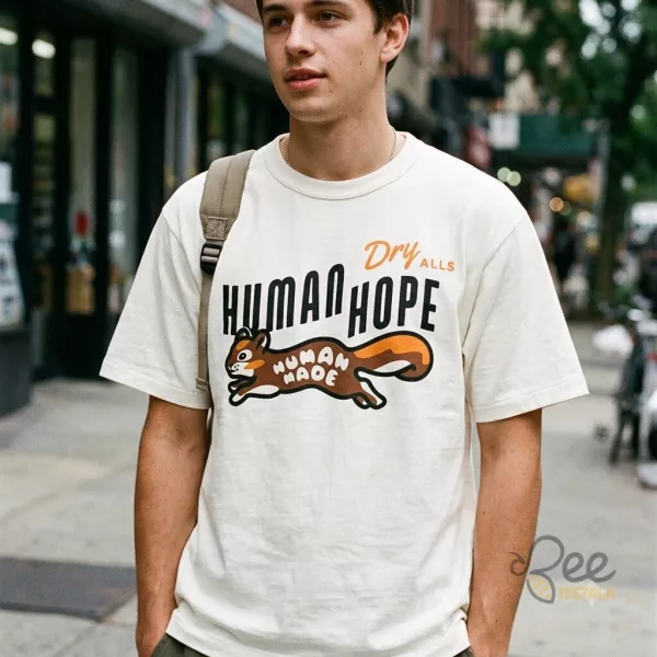 Bts Jin wearing Human Made Human Hope graphic T-shirt during a soundcheck on Day 1 of the Arirang Tour in Lima, Peru