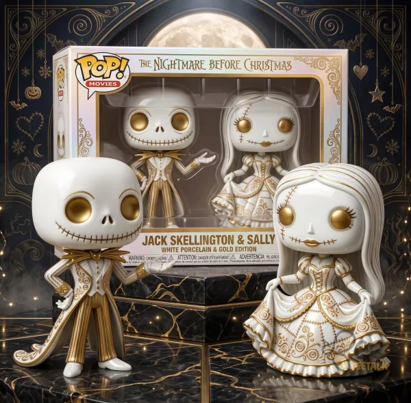 Jack Skellington Sally Vinyl Figure Set Nightmare Before Christmas Collectible