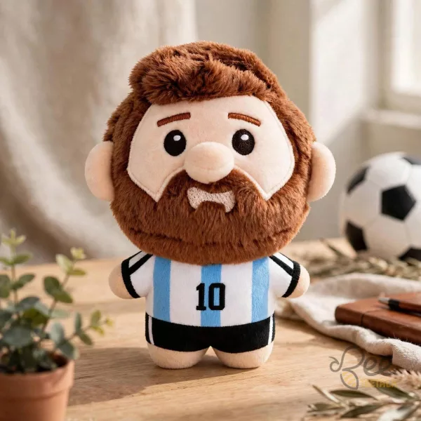 Lionel Messi Soccer Plush Toy Doll Argentina Number 10 Sports Collectible