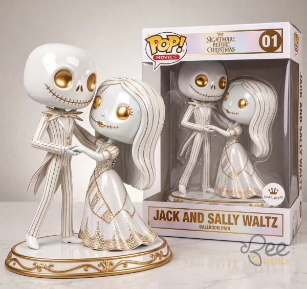 Jack Skellington Sally Waltz Figure Set Nightmare Before Christmas Collectible Toy