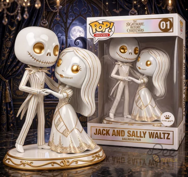 Jack Skellington Sally Waltz Figure Set Nightmare Before Christmas Collectible Toy