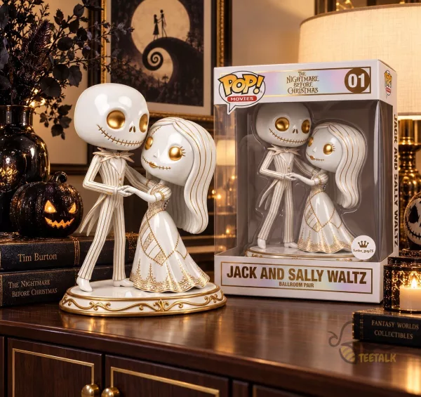 Jack Skellington Sally Waltz Figure Set Nightmare Before Christmas Collectible Toy