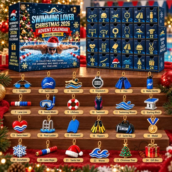 Swimming Lover Advent Calendar 2026 Swimmer Collectible