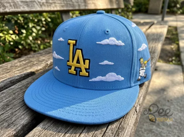 Dodgers x The Simpsons 2026 Limited Edition Light Blue Embroidered Hat Cap