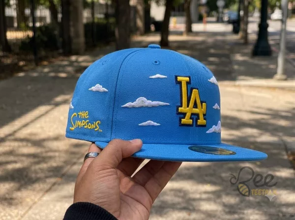Dodgers x The Simpsons 2026 Limited Edition Light Blue Embroidered Hat Cap