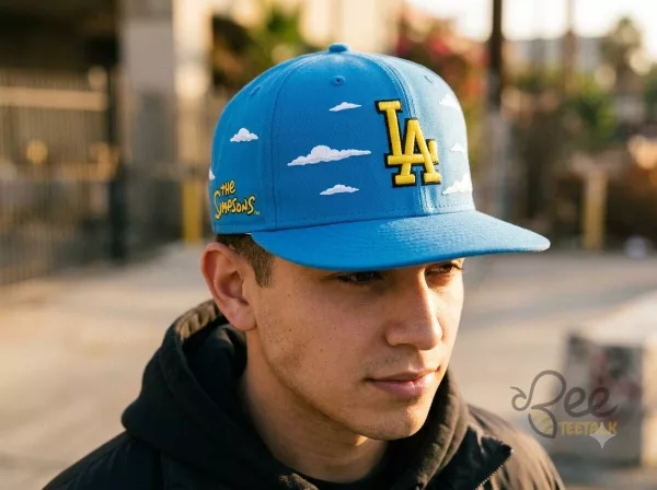 Dodgers x The Simpsons 2026 Limited Edition Light Blue Embroidered Hat Cap