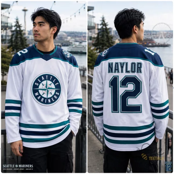 Seattle Mariners Josh Naylor Hockey Night Hockey Jersey SGA 9/22/2026