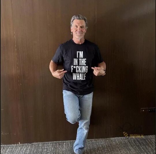 Josh Brolin Worn Im In The Fucking Whale T Shirt 9 Josh Brolin Worn Im In The Fucking Whale T Shirt