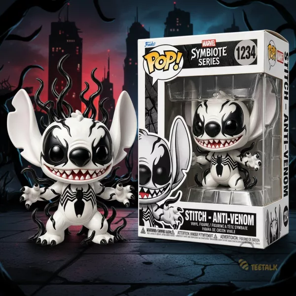 Stitch Anti Venom Marvel Symbiote Series Vinyl Figure Toy
