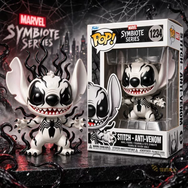 Stitch Anti Venom Marvel Symbiote Series Vinyl Figure Toy