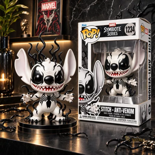 Stitch Anti Venom Marvel Symbiote Series Vinyl Figure Toy