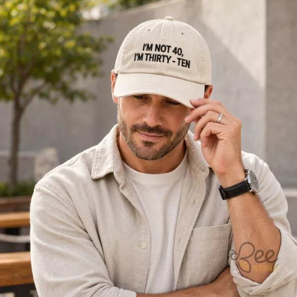 Im Not 40 Im Thirty Ten Baseball Cap Funny 40th Birthday Graphic Adjustable Hat