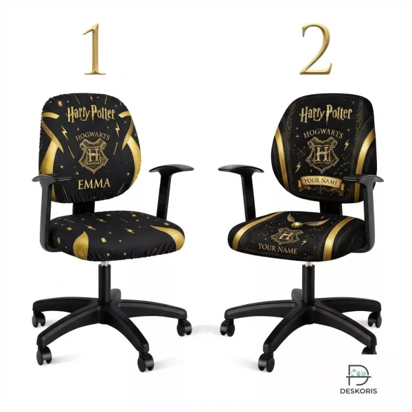 Custom Name Harry Potter Hogwarts Chair Cover Set