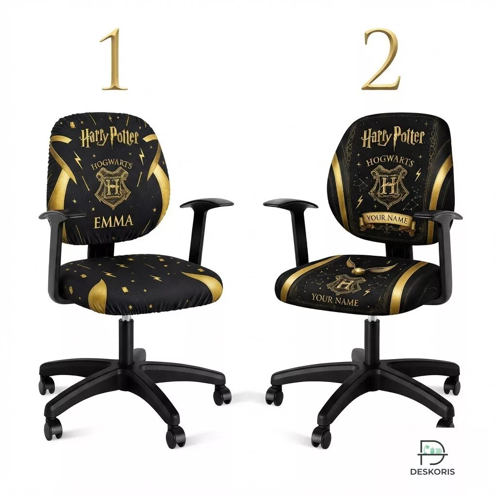 Custom Name Harry Potter Hogwarts Chair Cover Set 7 Custom Name Harry Potter Hogwarts Chair Cover Set