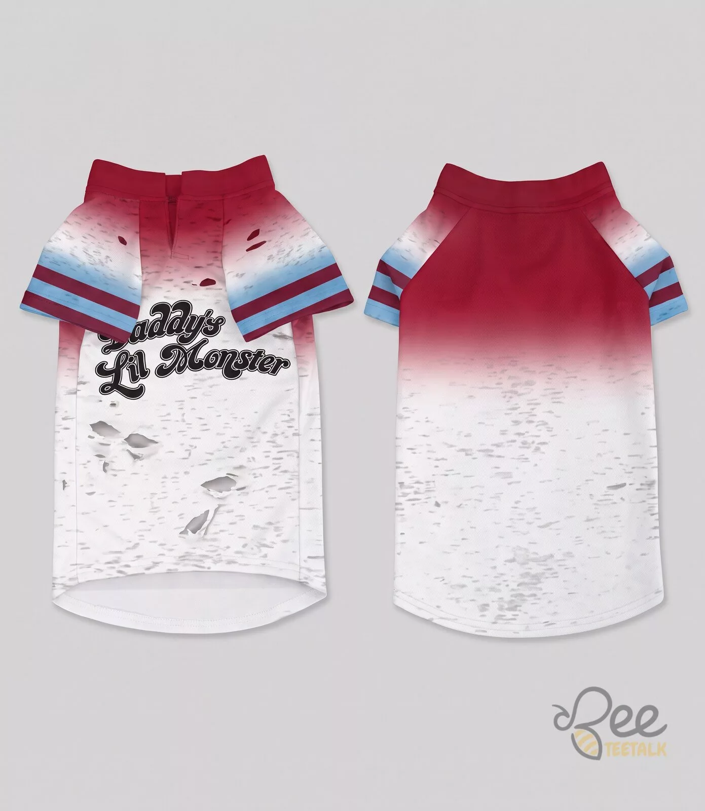 Harley Quinn Pet Halloween Costume daddys little monster hockey jersey shirt for dog 3 Harley Quinn Pet Halloween Costume daddys little monster hockey jersey shirt for dog