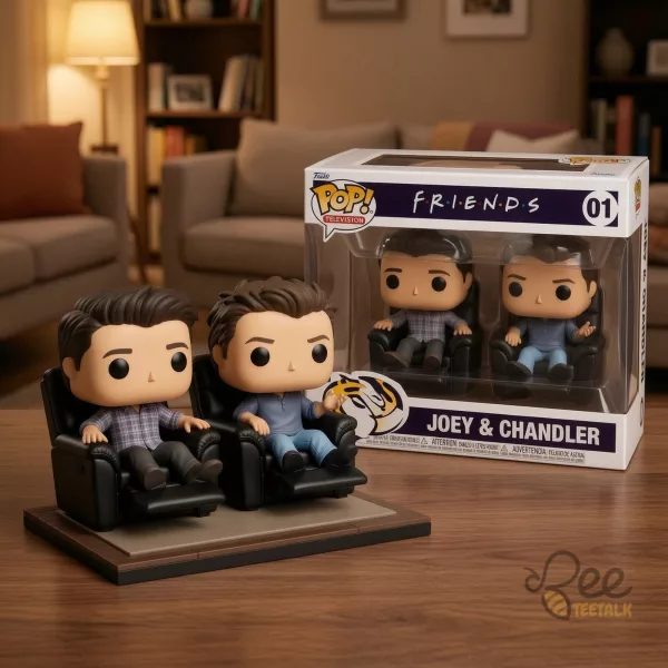 Friends TV Show Joey And Chandler In Recliners Vinyl Figure 2 Pack Collectible Toy