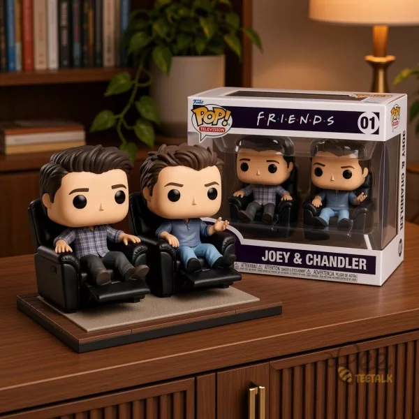 Friends TV Show Joey And Chandler In Recliners Vinyl Figure 2 Pack Collectible Toy