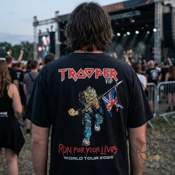 Iron Maiden Trooper VIP merch 2026 Run For Your Lives shirt 1 Iron Maiden Trooper VIP merch 2026 Run For Your Lives shirt
