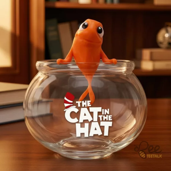 The Cat In The Hat Fish Popcorn Bucket Bowl Movie Theater Snack Container Novelty