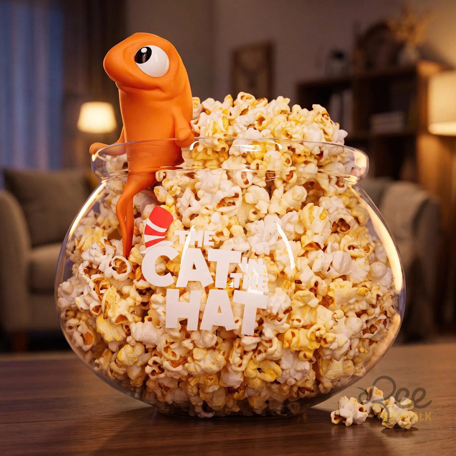 The Cat In The Hat Fish Popcorn Bucket Bowl Movie Theater Snack Container Novelty 5 The Cat In The Hat Fish Popcorn Bucket Bowl Movie Theater Snack Container Novelty