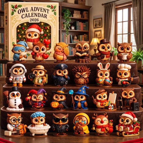 Owl Advent Calendar 2026 24 Days
