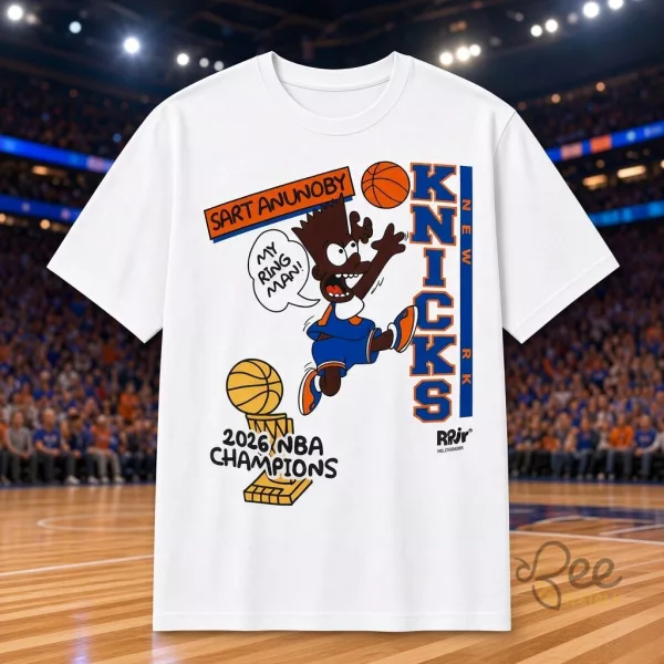 New York Knicks 2026 NBA Champions Bart Anunoby Graphic T Shirt