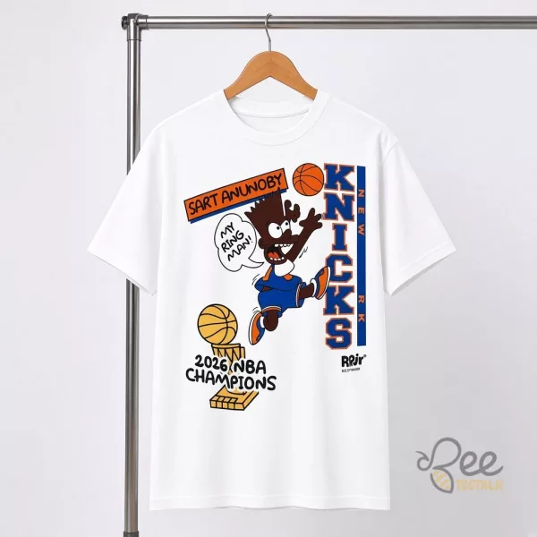 New York Knicks 2026 NBA Champions Bart Anunoby Graphic T Shirt