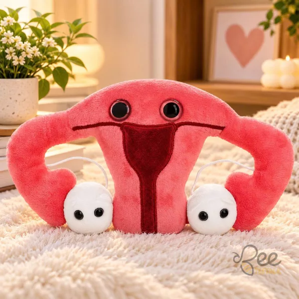 Uterus Plush Toy Organ Pillow Cushion Stuffed Reproductive Health Doll Collectible