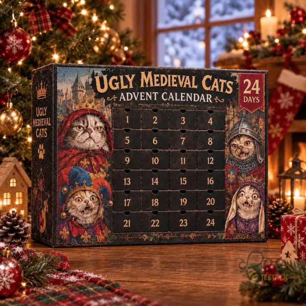Ugly Medieval Cats 24 Days Advent Calendar Collectible 1 Ugly Medieval Cats 24 Days Advent Calendar Collectible
