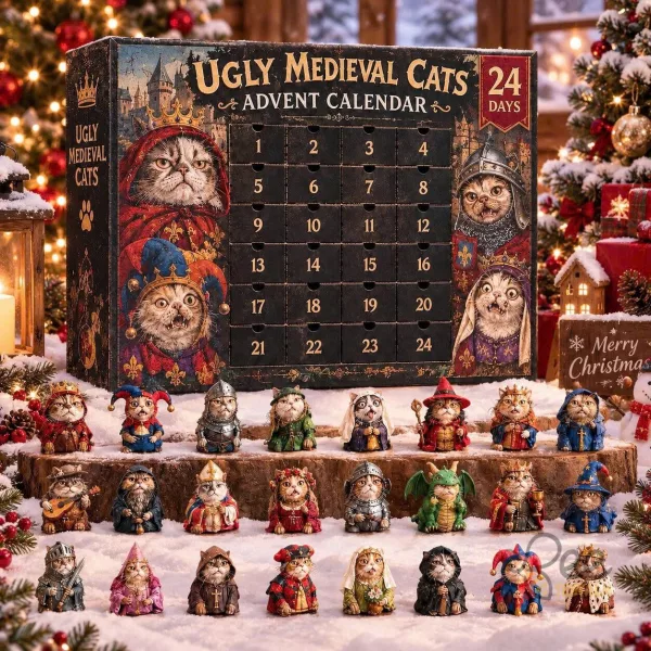 Ugly Medieval Cats 24 Days Advent Calendar Collectible 2 Ugly Medieval Cats 24 Days Advent Calendar Collectible