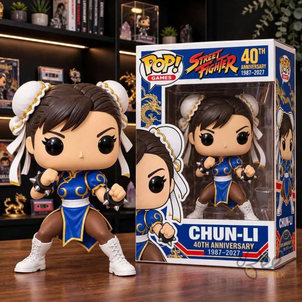 Street Fighter Chun Li 40th Anniversary Pop Games Vinyl Figure