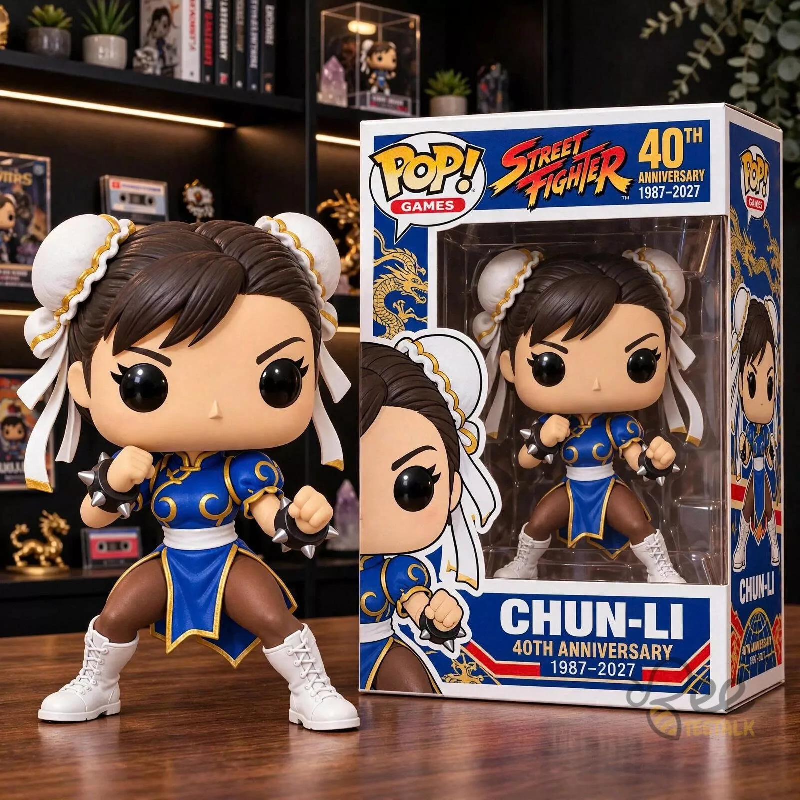 Street fighter chun li 40th anniversary pop games vinyl figure Street Fighter Chun Li 40th Anniversary Pop Games Vinyl Figure