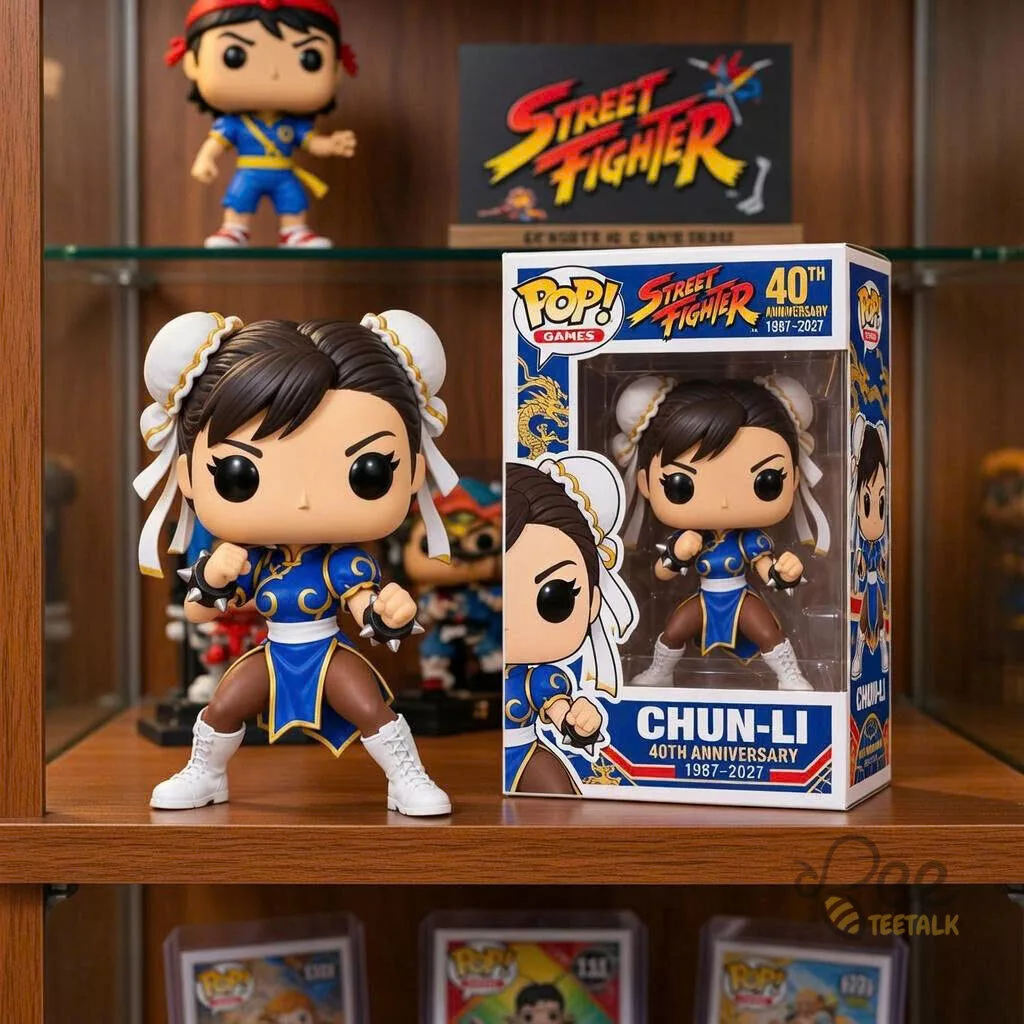 Street fighter chun li 40th anniversary pop games vinyl figure Street Fighter Chun Li 40th Anniversary Pop Games Vinyl Figure – image 2 of 4