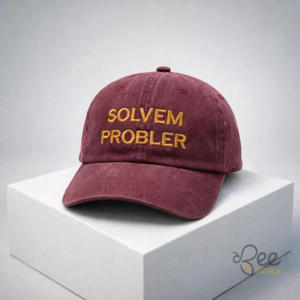 Solvem Probler Graphic Baseball Cap Funny Misspelled Problem Solver Meme Dad Hat Casual Streetwear