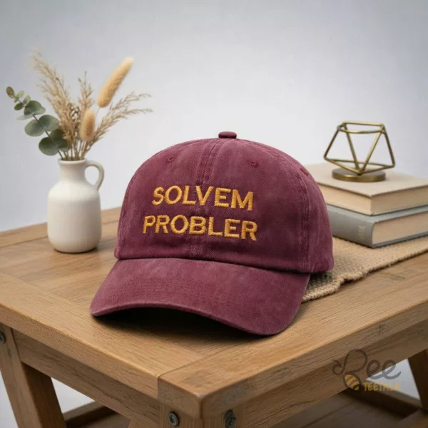 Solvem Probler Graphic Baseball Cap Funny Misspelled Problem Solver Meme Dad Hat Casual Streetwear