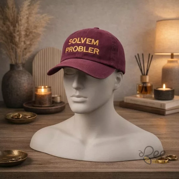 Solvem Probler Graphic Baseball Cap Funny Misspelled Problem Solver Meme Dad Hat Casual Streetwear