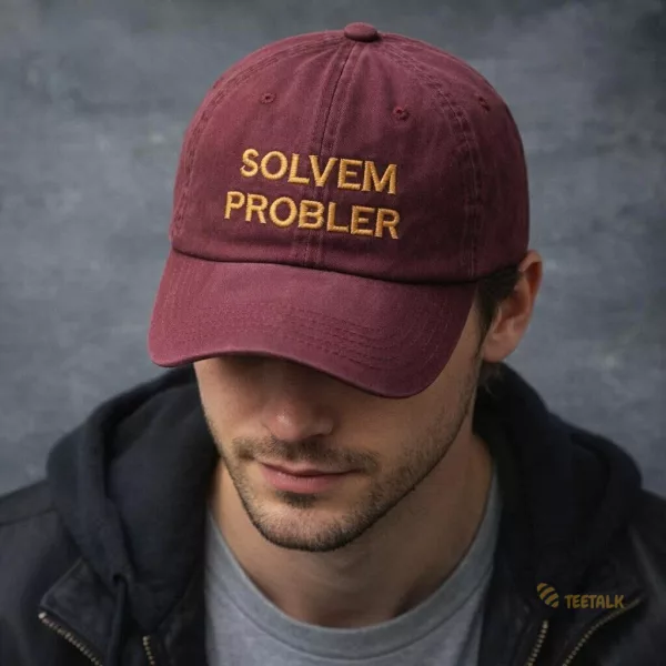 Solvem Probler Graphic Baseball Cap Funny Misspelled Problem Solver Meme Dad Hat Casual Streetwear
