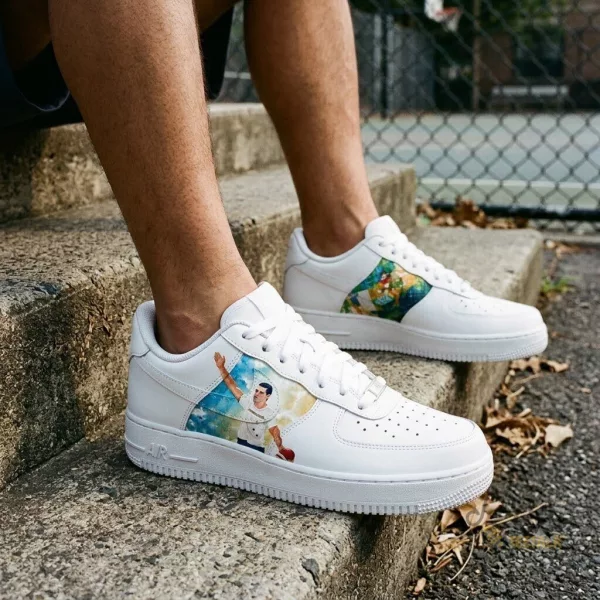Erika Kirk's x Charlie Kirk Nike Air Force 1 Shoes