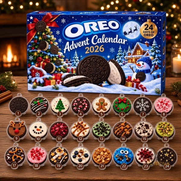 Oreo Advent Calendar 2026 24 Days Cookie Ornament