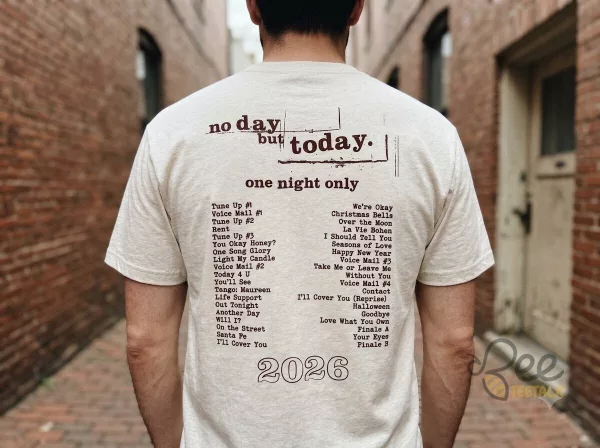 No day but today one night only 2026 RENT Concert tee 30th Anniversary Merch