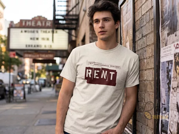 No day but today one night only 2026 RENT Concert tee 30th Anniversary Merch